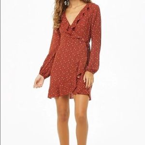 Forever 21 polka dot Wrap dress Size S